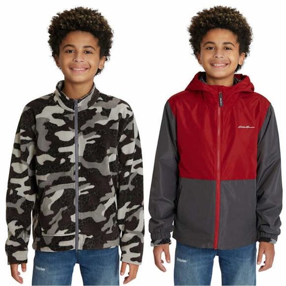 Eddie Bauer Boy’s Jacket Red Size XS NWT - Picture 2 of 5